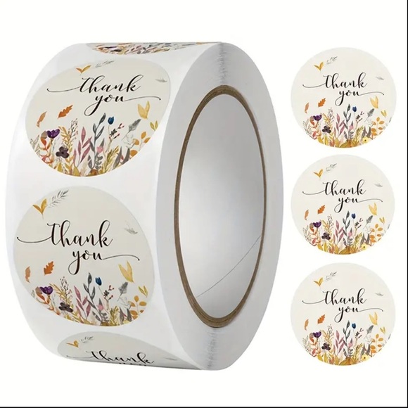 500 pcs "Thank You for Supporting My Small Business" Stickers - Picture 1 of 7